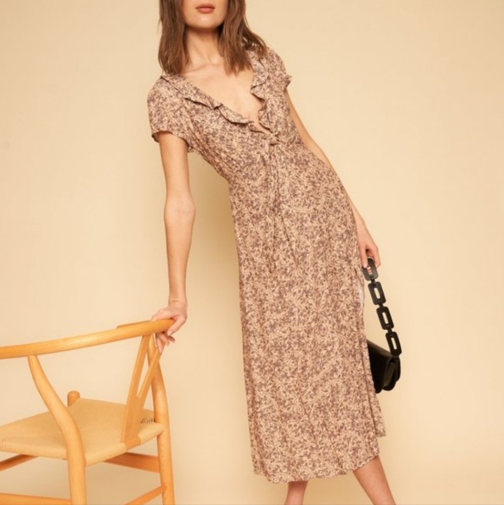 Whimsy + Row Bree Dress In Lavender Floral